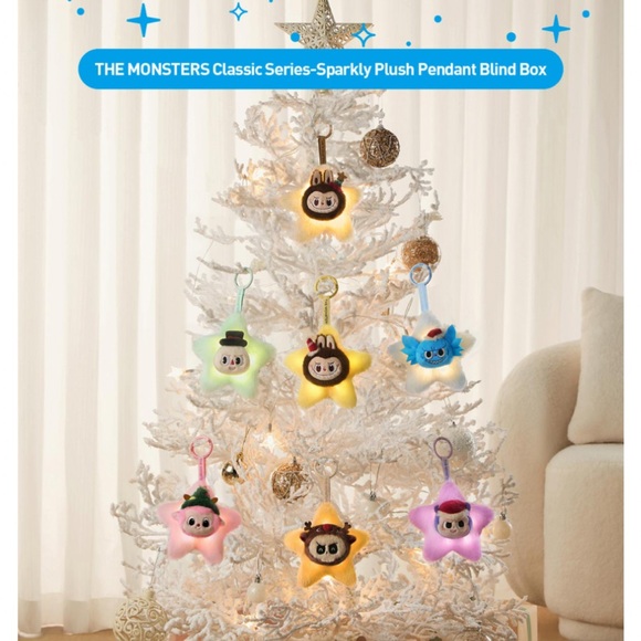 Pop Mart Monsters Classic Series Sparkly Plush Pendants Collectibles - Picture 3 of 5